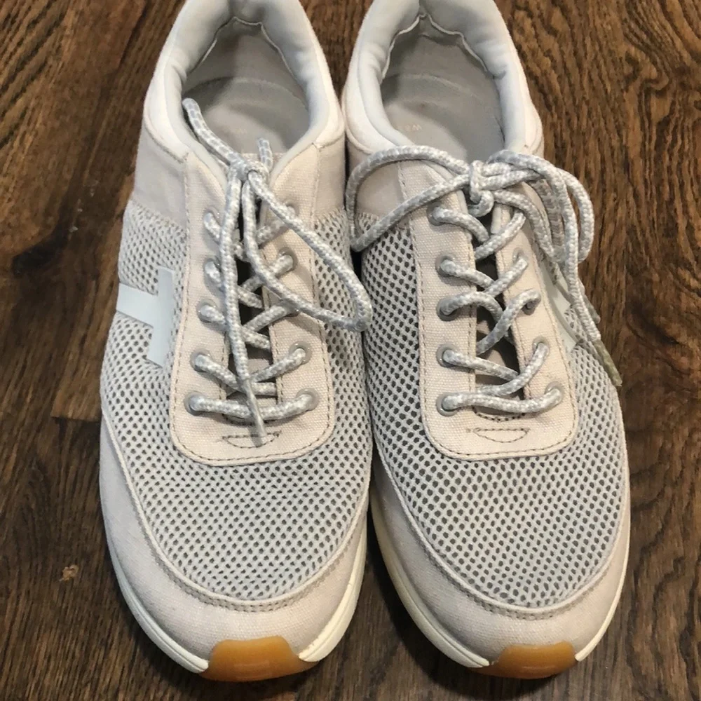 TOMS Women's Arroyo women sneakers gray and baby blue size 8.5 - Picture 4 of 11